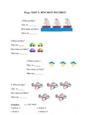 English Worksheet: How many are there? _by collection