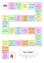 English Worksheet: Do or Make