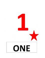 English Worksheet: Flashcards numbers 1 to 20