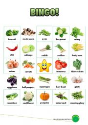 Vegetable Bingo