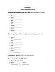 Regular and Irregular Verbs