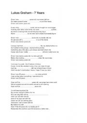 English Worksheet: L. Graham 7 years