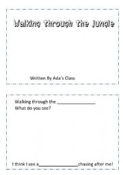 English Worksheet: Walking through the jungle