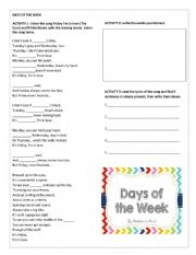 DAYS OF THE WEEK / SIMPLE PRESENT 
