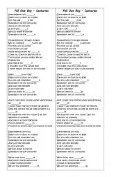 Fall Out Boy - Centuries song worksheet