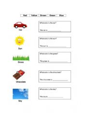 English Worksheet: Colors worksheets