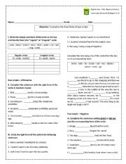 Past simple exercise worksheet