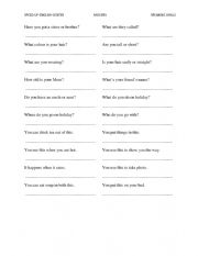 English Worksheet: Question for Movers speaking