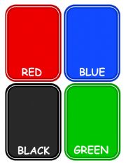 English Worksheet: Colours Set of Flashcards