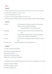 English Worksheet: Figurative language test + key