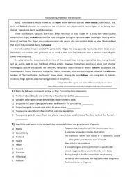 English Worksheet: Transylvania, Home of the Vampires