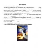 English Worksheet: MOVIE WORKSHEET: READY, PLAYER, ONE