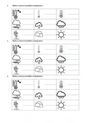 English Worksheet: weather