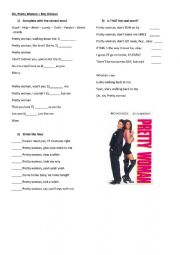 English Worksheet: Pretty woman