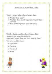 English Worksheet: hero