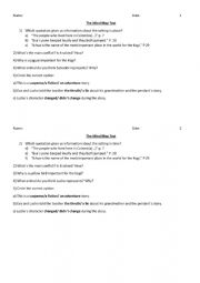 English Worksheet: The Mind Map test