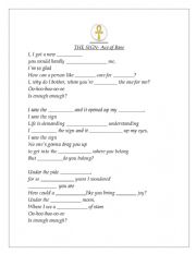 English Worksheet: The Sign-Ace of Base