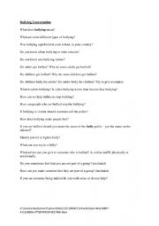 English Worksheet: Bullying