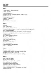English Worksheet: MOVERS Speaking
