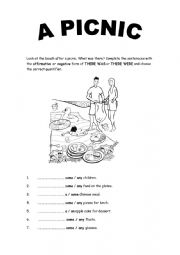 English Worksheet: A picnic