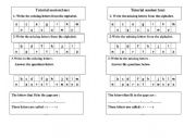 English Worksheet: Tutorial session