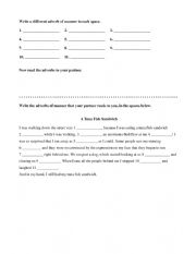 adverbs of manner mad lib