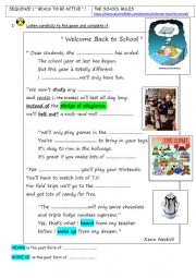 English Worksheet: Classroom instructions