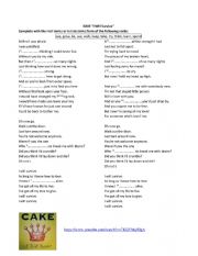 English Worksheet: I Will Survive, A song to practise past simple and future simple