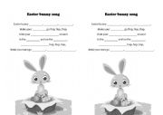 English Worksheet: Easter Bunny SOng