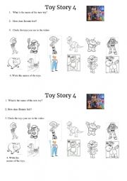 English Worksheet: Toy Story 4