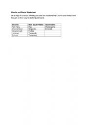 English Worksheet: Charlie and Boots Worksheet