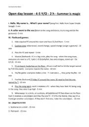 English Worksheet: Lesson Plan