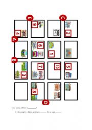 English Worksheet: Direction map - giving direction