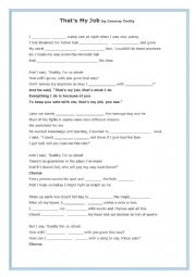 English Worksheet: Thats My Job by Conway Twitter (for Fathers Day)