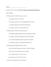 English Worksheet: Pig by Roald Dahl (Man from the South and Other Stories)