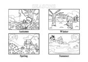 English Worksheet: seasons