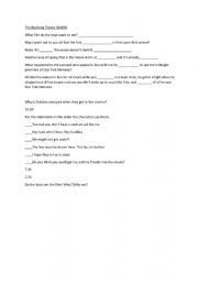 English Worksheet: Big Bang Theory Comprehension