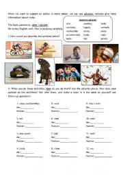 English Worksheet: Adverbs of Manner