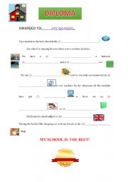 English Worksheet: SCHOOL DIPLOMA