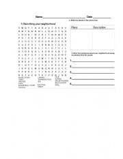 English Worksheet: WORDSEARCH