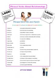 Phrasal Verbs About Relationships 