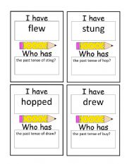 English Worksheet: I have, Who has?
