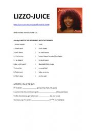 English Worksheet: Lizzo- JUICE