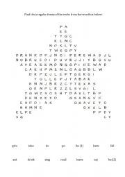 English Worksheet: Irregular Verbs - beginner