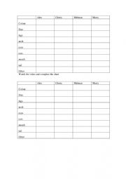 English Worksheet: MADAGASCAR THE MOVIE