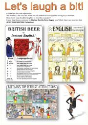English Worksheet: HOW TO BE BRITISH (humour)