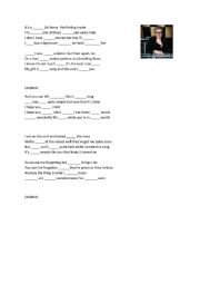 English Worksheet: Elton John - Your Song - Fill in exercise