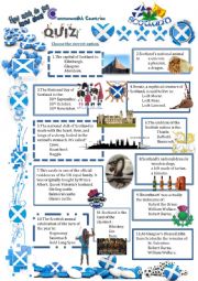 English Worksheet: Commonwealth Countries-Scotland -Quiz