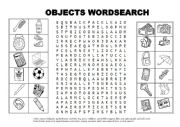 OBJECTS WORDSEARCH