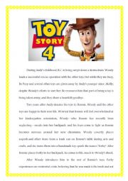 English Worksheet: Toy Story 4